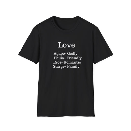 The "Four Loves" Greek Definition Tee – Wear the Language of the Soul
