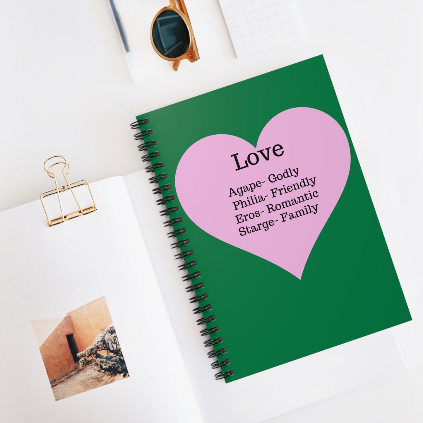 The "Language of the Heart" Notebook – Ruled Journal for Every Thought (Dark green)