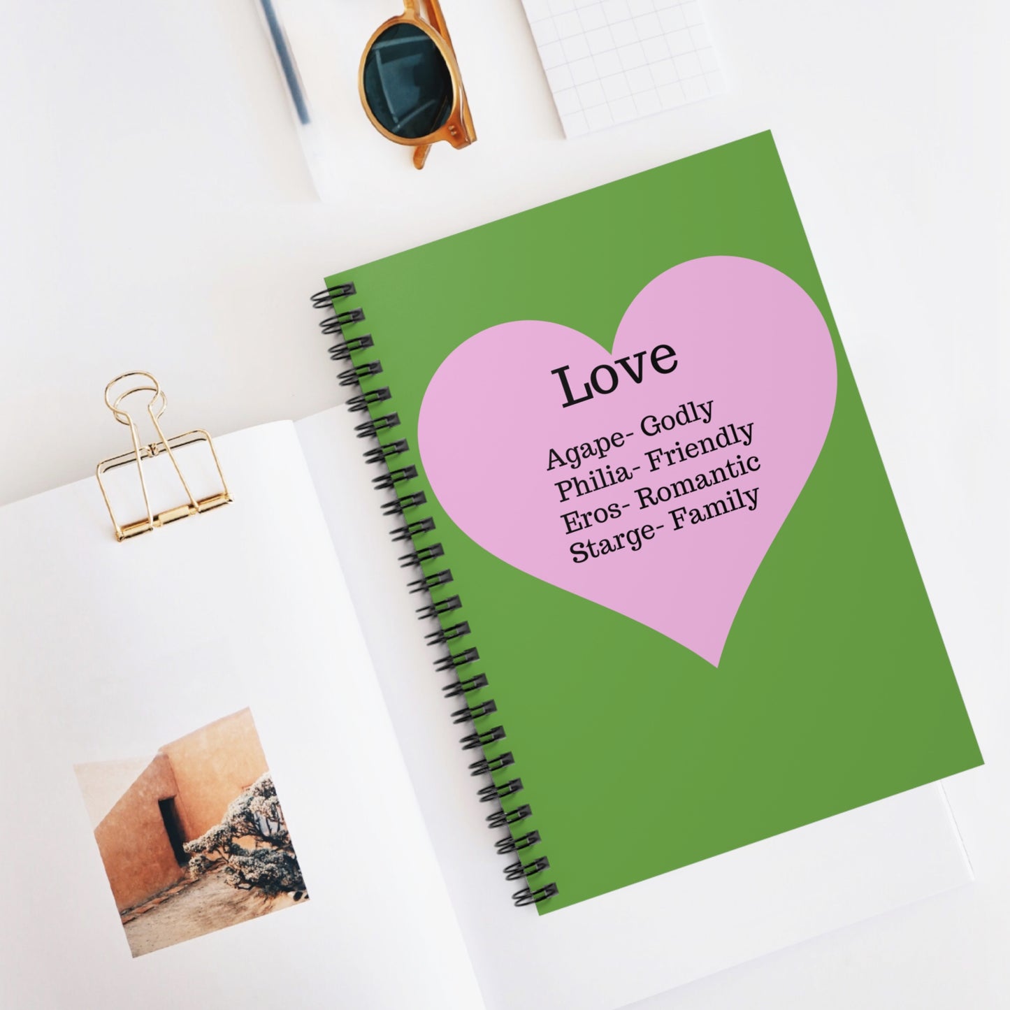 The "Language of the Heart" Notebook – Ruled Journal for Every Thought (Green)