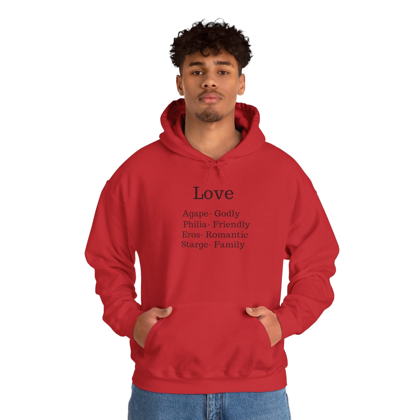 The "Language of Love" Aesthetic Hoodie – Soft Pink Heart Graphic