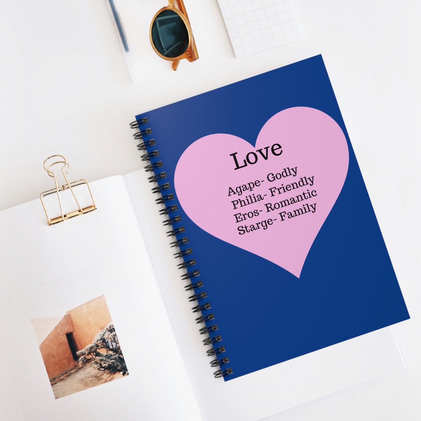 The "Language of the Heart" Notebook – Ruled Journal for Every Thought (Dark blue)