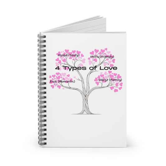 Aesthetic Greek Love Definition Notebook – Premium Spiral Journal
