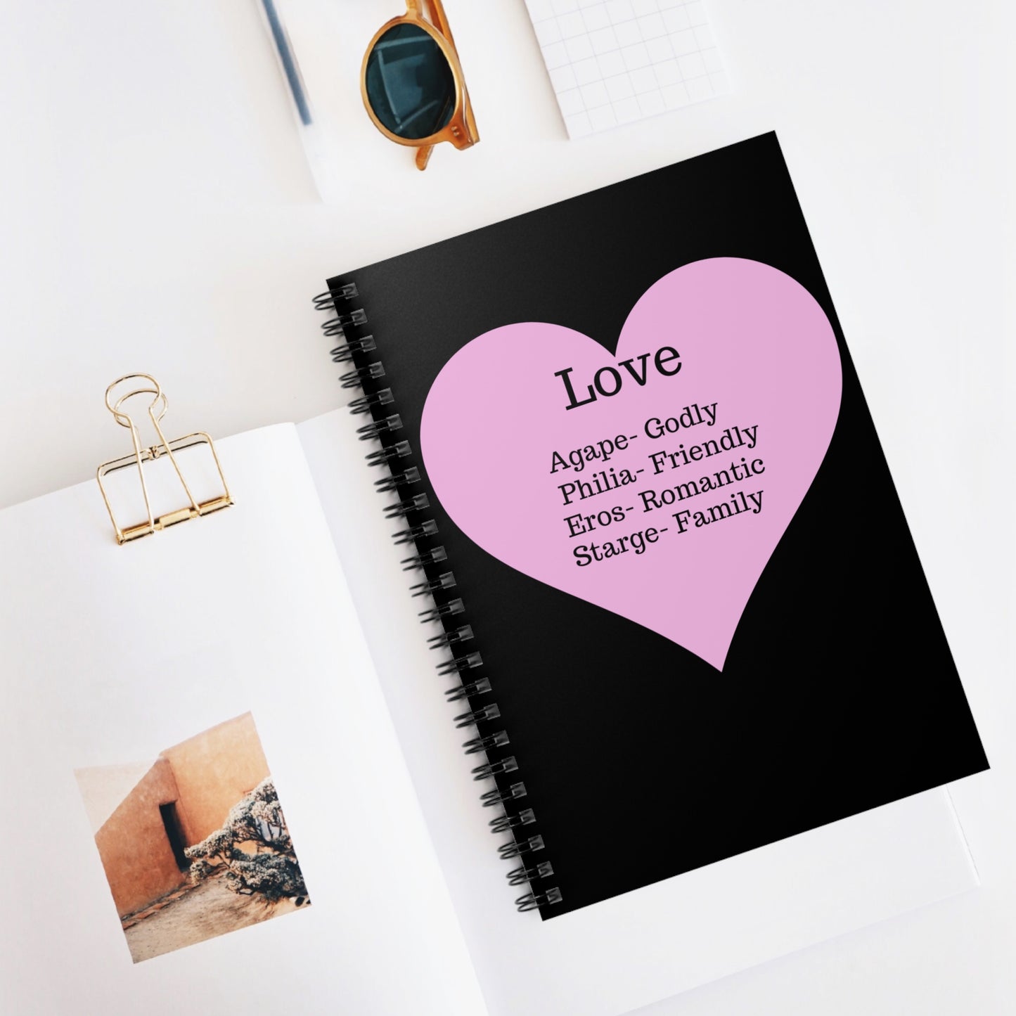 The "Language of the Heart" Notebook – Ruled Journal for Every Thought (Black)