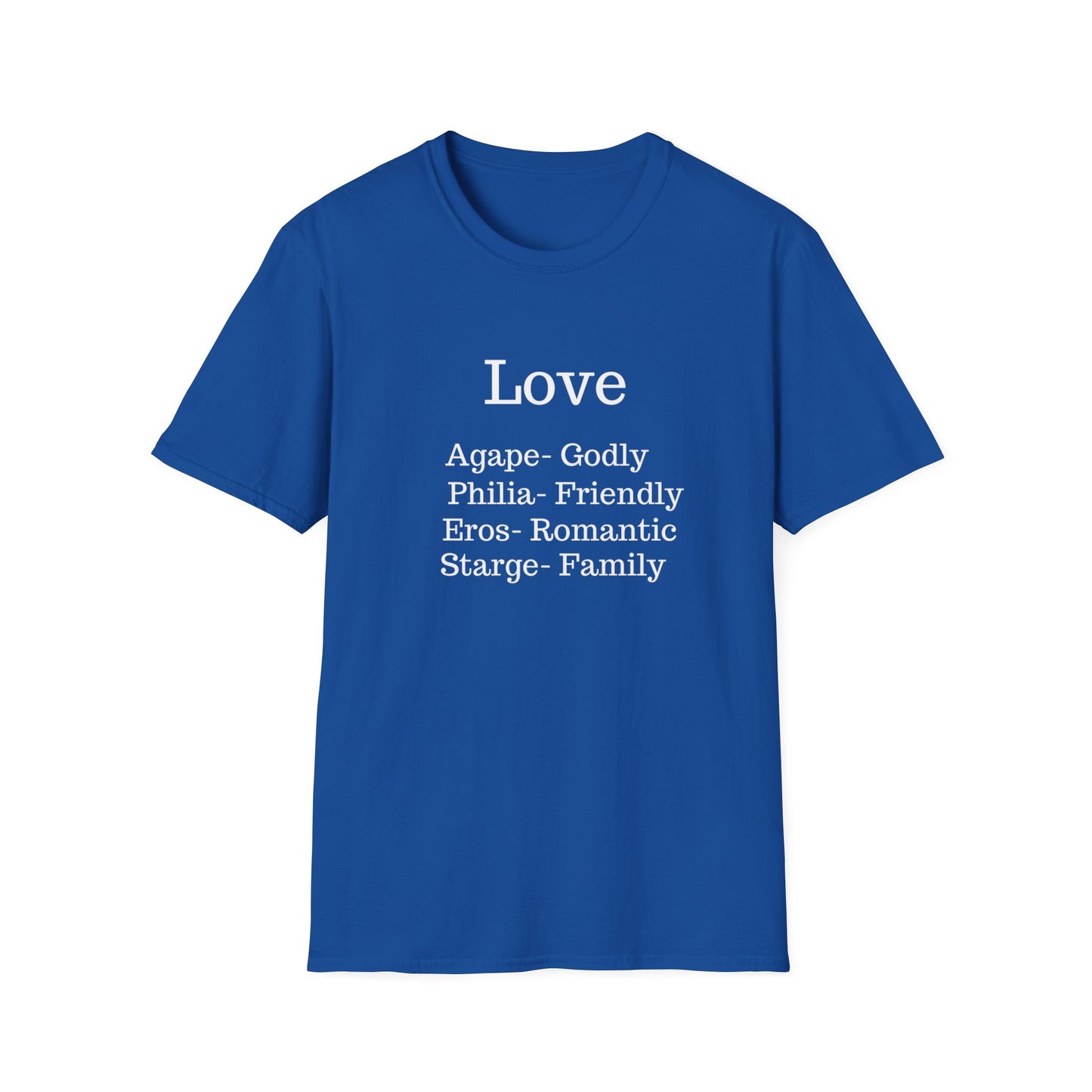 The "Four Loves" Greek Definition Tee – Wear the Language of the Soul
