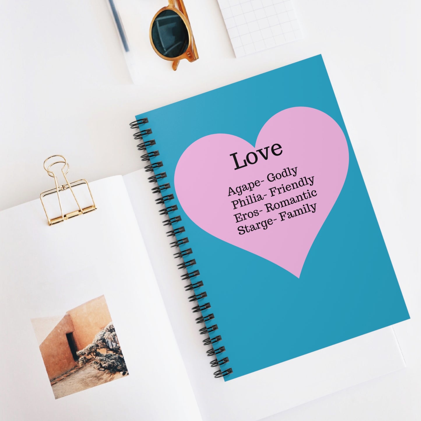 The "Language of the Heart" Notebook – Ruled Journal for Every Thought (Turquoise)