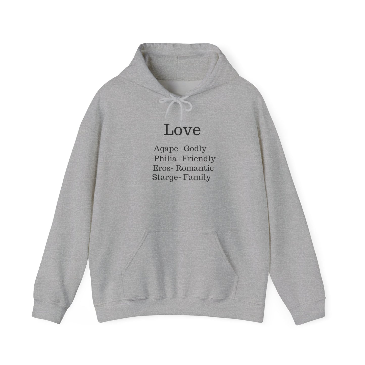 The "Language of Love" Aesthetic Hoodie – Soft Pink Heart Graphic