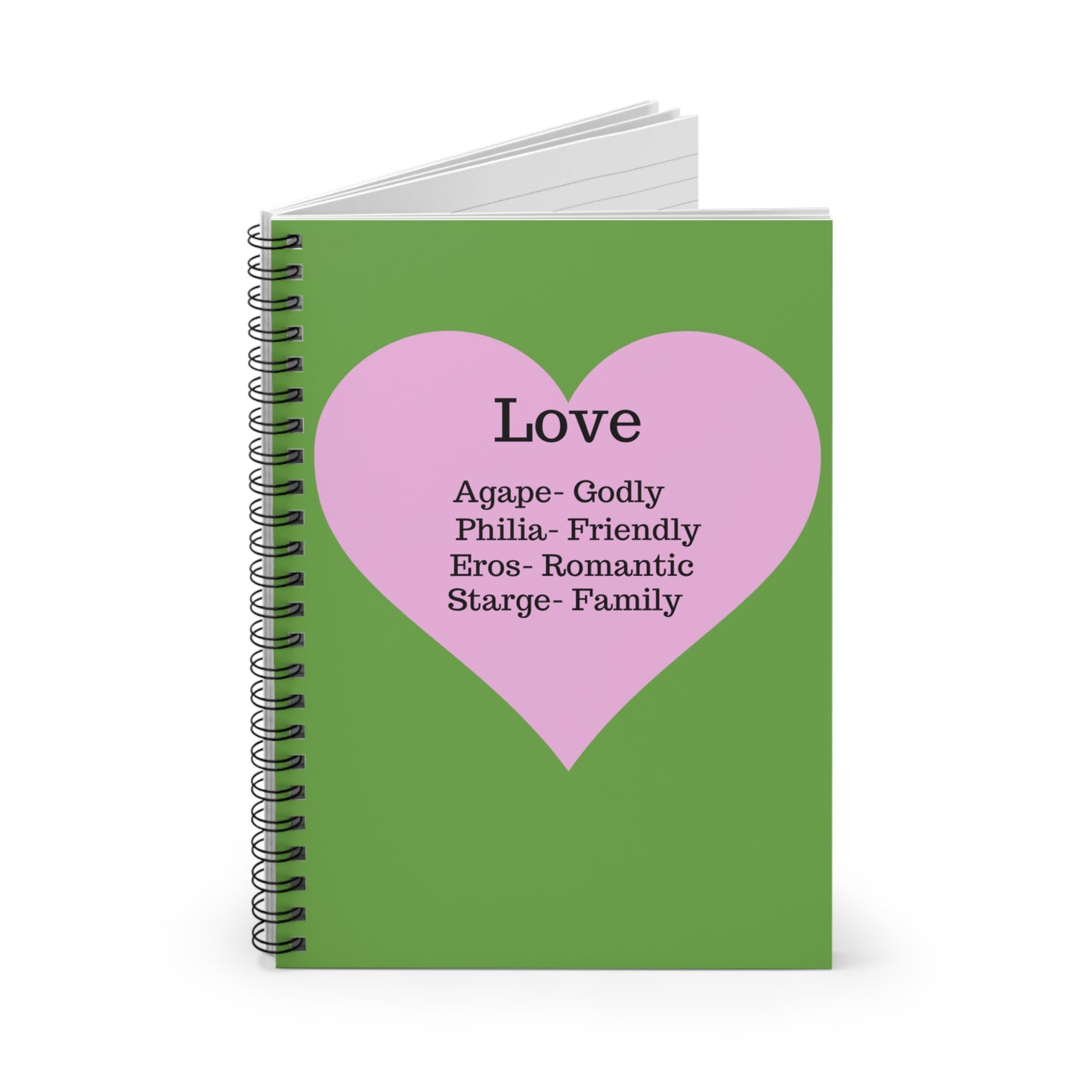 The "Language of the Heart" Notebook – Ruled Journal for Every Thought (Green)