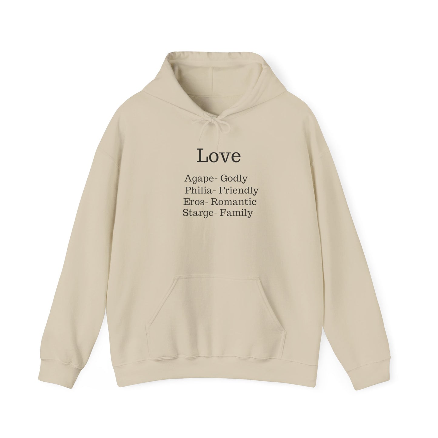 The "Language of Love" Aesthetic Hoodie – Soft Pink Heart Graphic