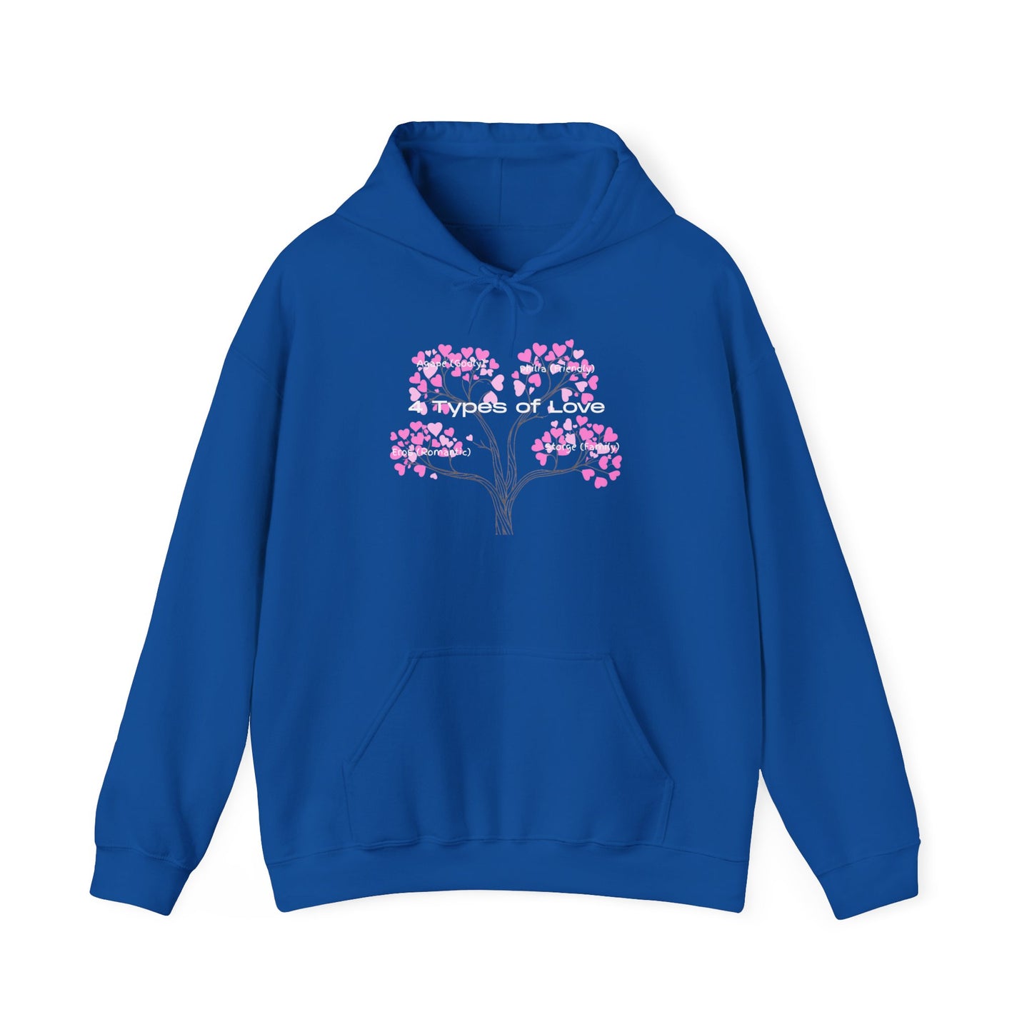 The "Language of Love" Aesthetic Hoodie – Soft Pink Heart Graphic