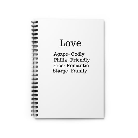 The "Language of the Heart" Notebook – Ancient Wisdom Ruled Journal (White)