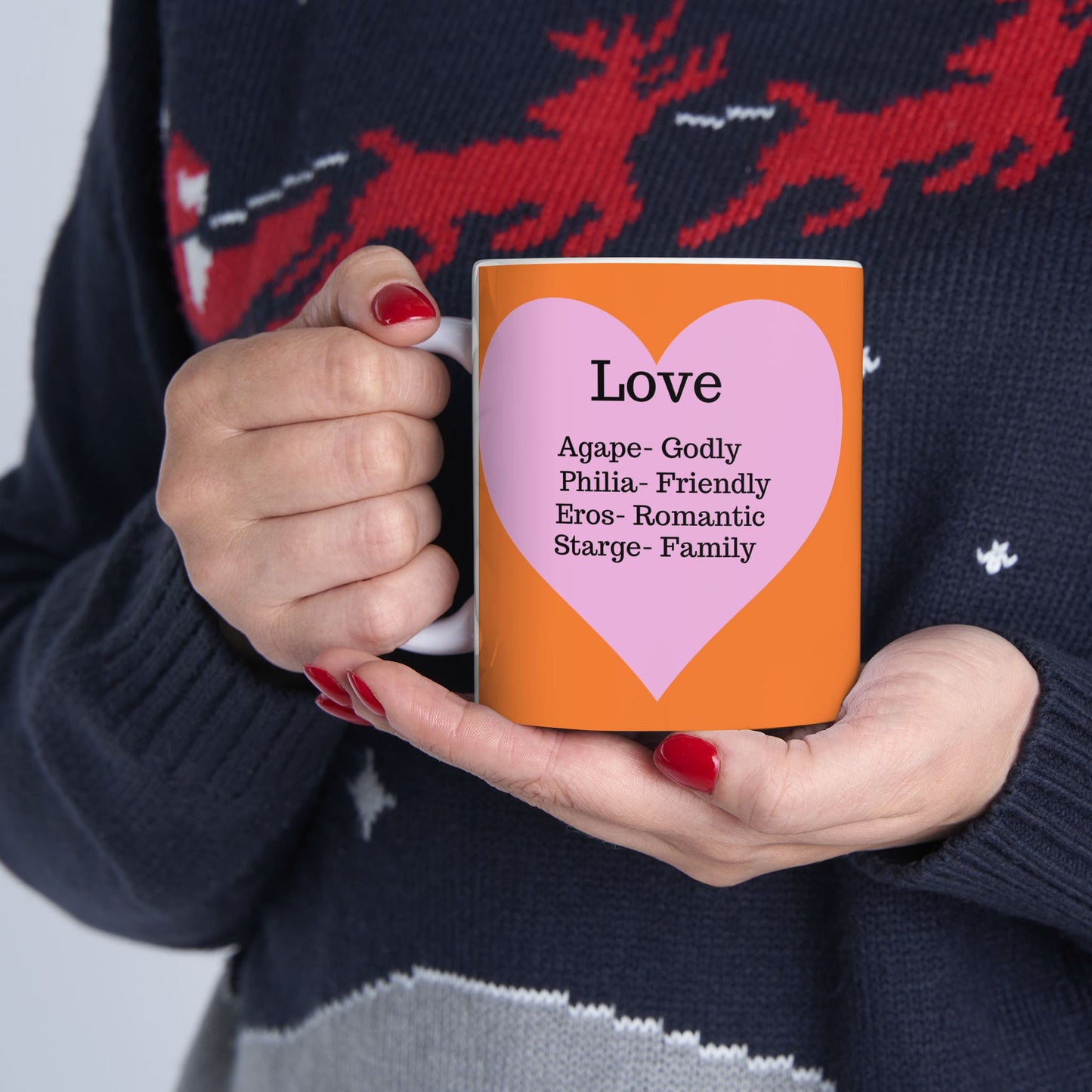 The "Language of Love" Ceramic Mug – A Sincere Start to Your Day (11oz, 15oz)(Crusta)