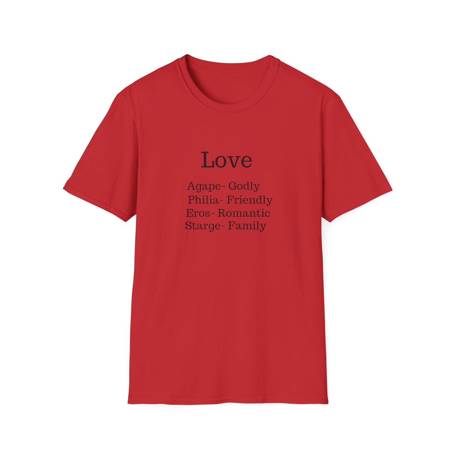 The "Four Loves" Greek Definition Tee – Wear the Language of the Soul
