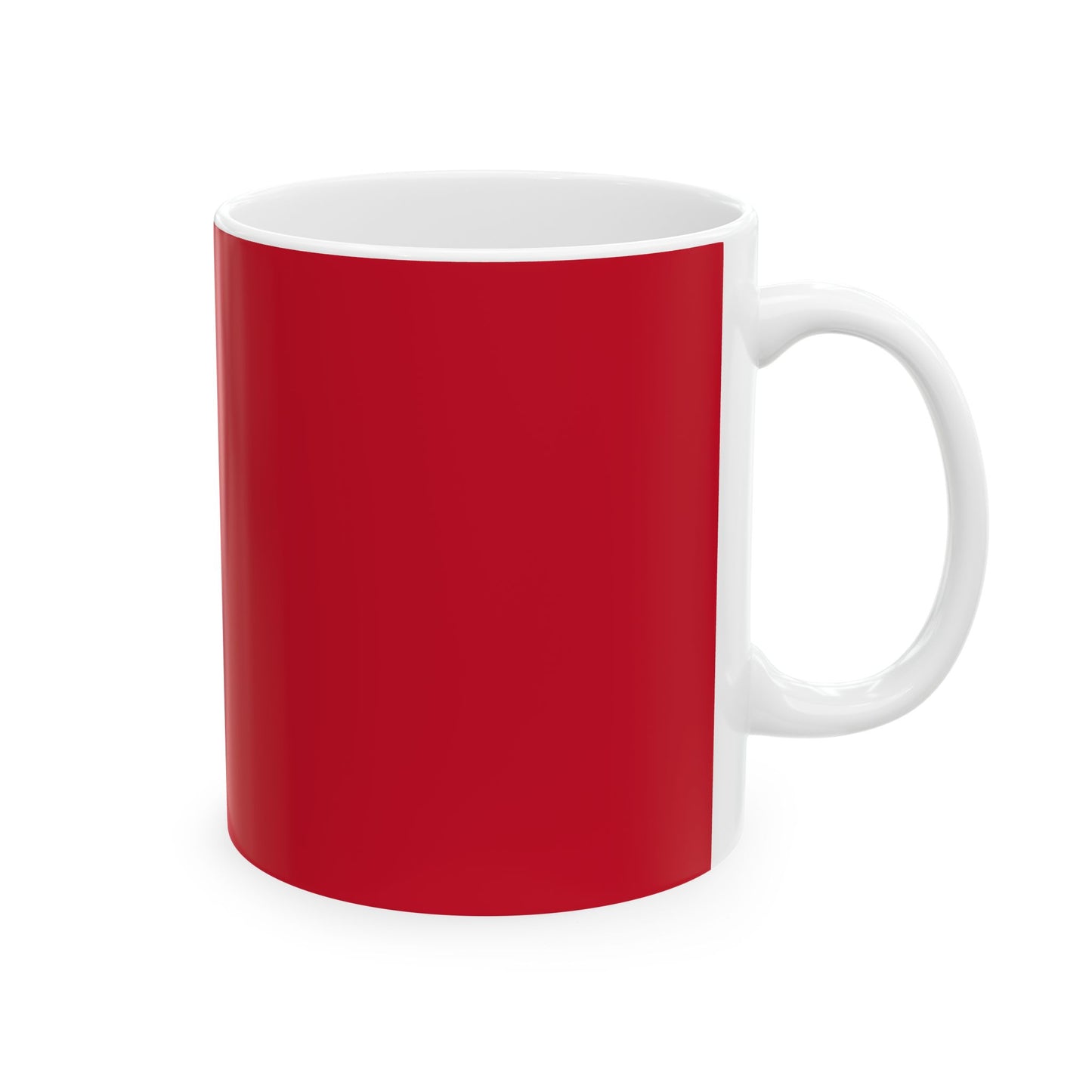 The "Language of Love" Ceramic Mug – A Sincere Start to Your Day (11oz, 15oz)(Dark red)