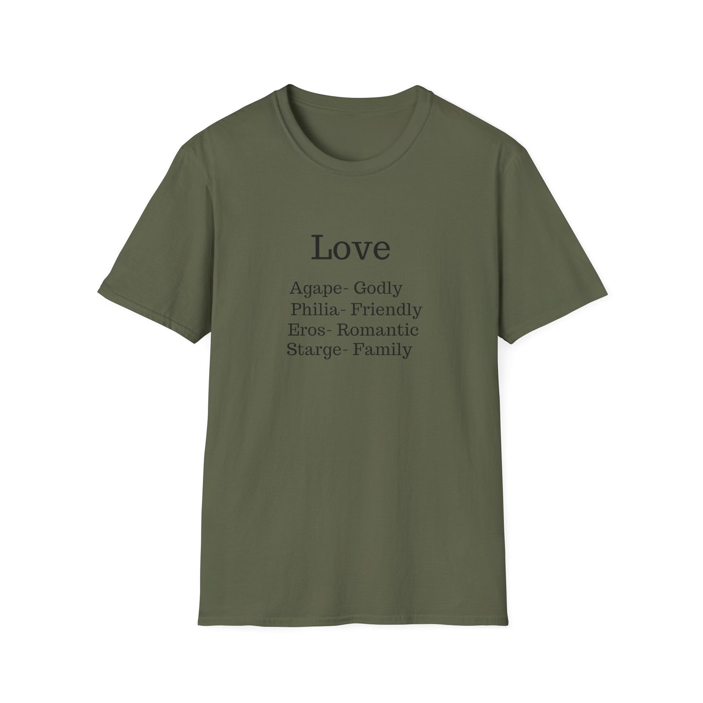 The "Four Loves" Greek Definition Tee – Wear the Language of the Soul