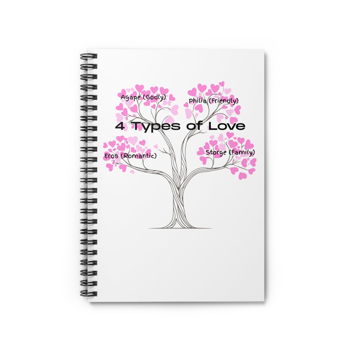 Aesthetic Greek Love Definition Notebook – Premium Spiral Journal