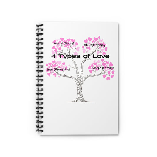 Aesthetic Greek Love Definition Notebook – Premium Spiral Journal