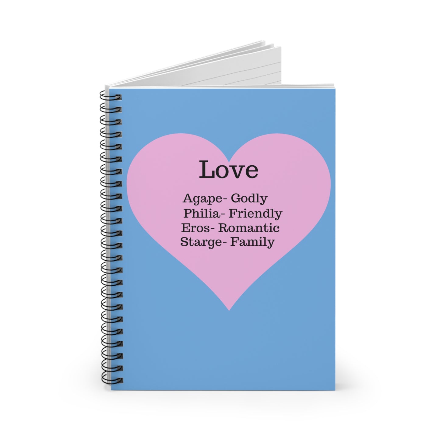 The "Language of the Heart" Notebook – Ruled Journal for Every Thought (Light blue)