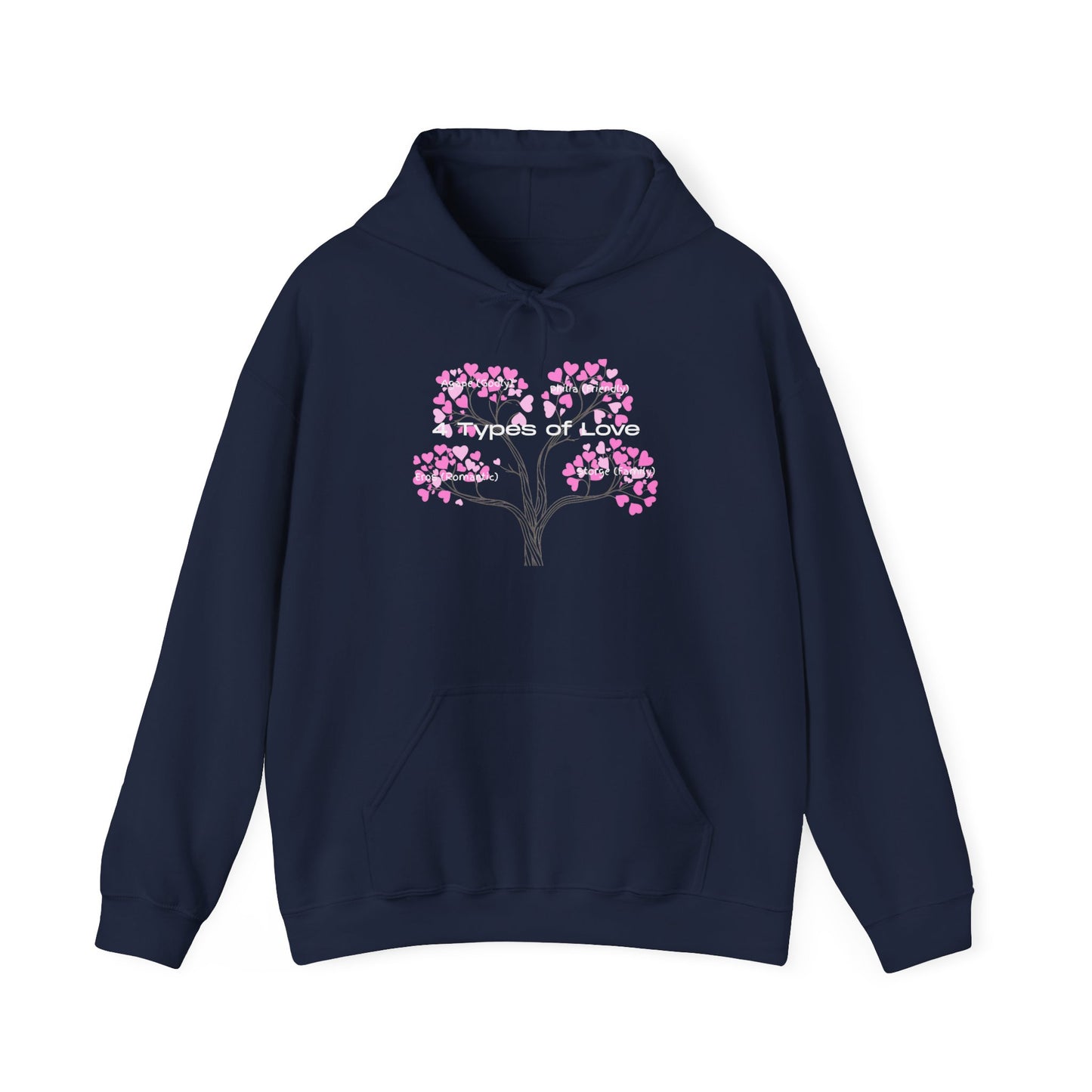 The "Language of Love" Aesthetic Hoodie – Soft Pink Heart Graphic