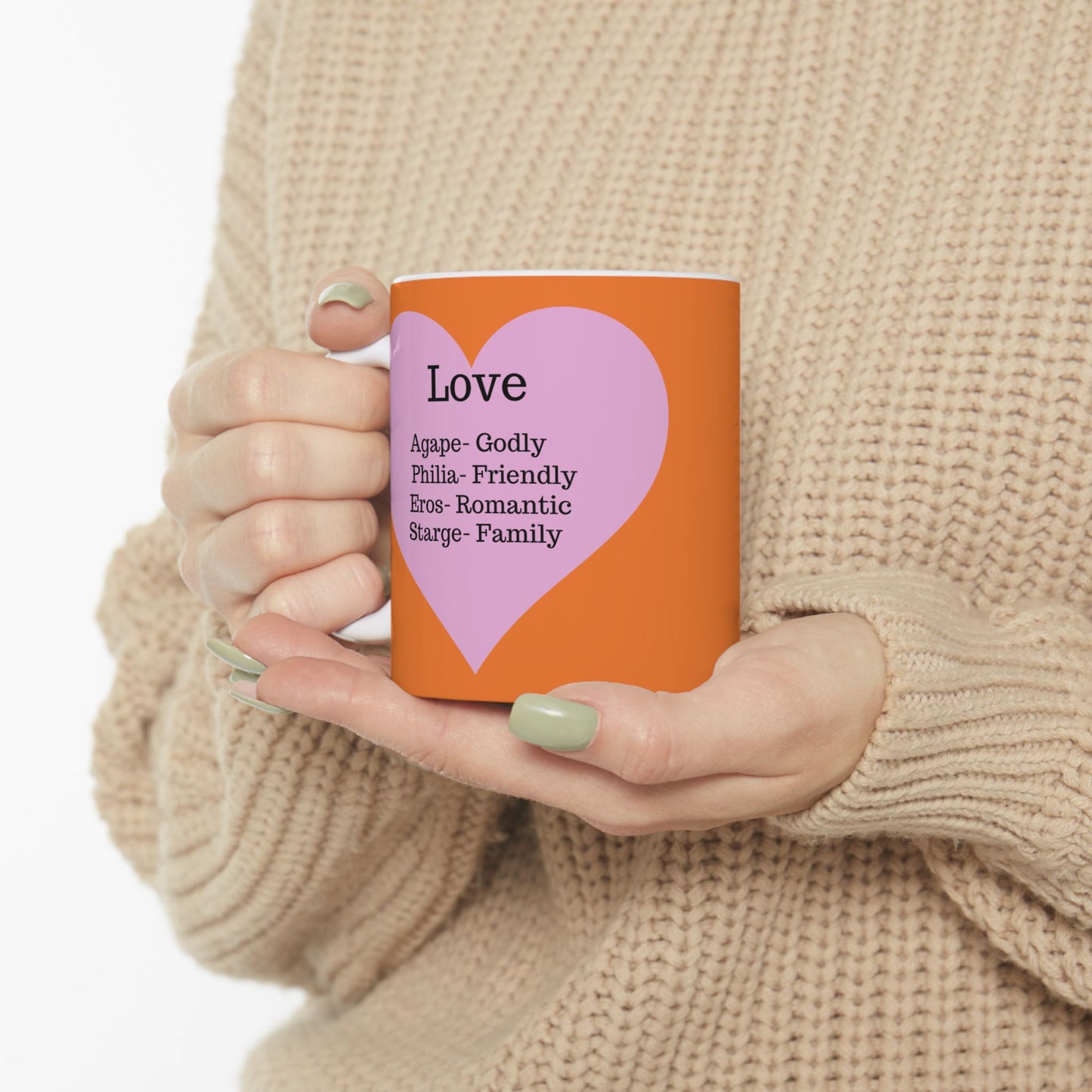 The "Language of Love" Ceramic Mug – A Sincere Start to Your Day (11oz, 15oz)(Crusta)