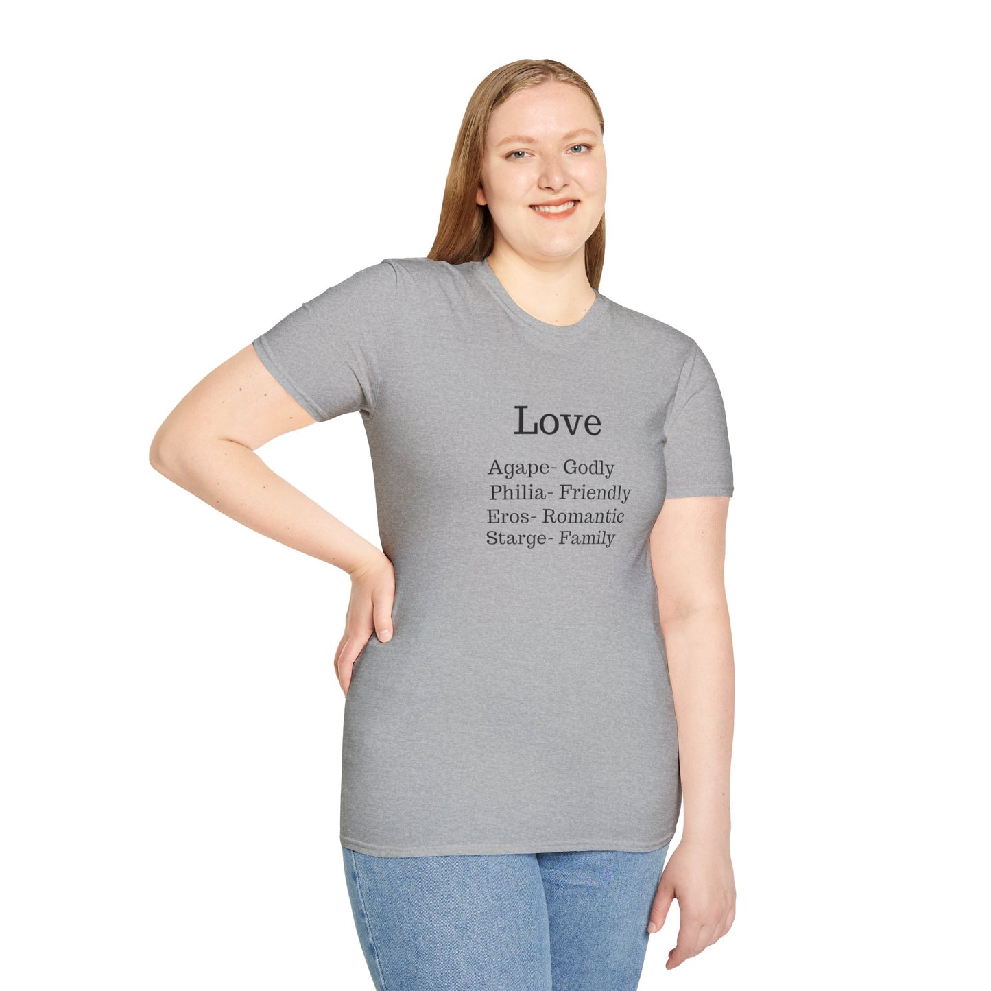 The "Four Loves" Greek Definition Tee – Wear the Language of the Soul