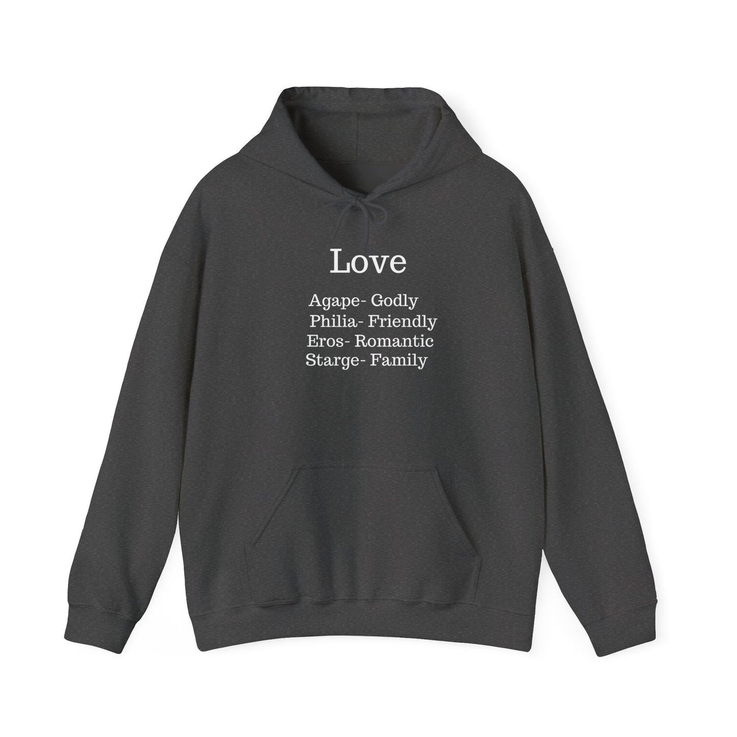 The "Language of Love" Aesthetic Hoodie – Soft Pink Heart Graphic