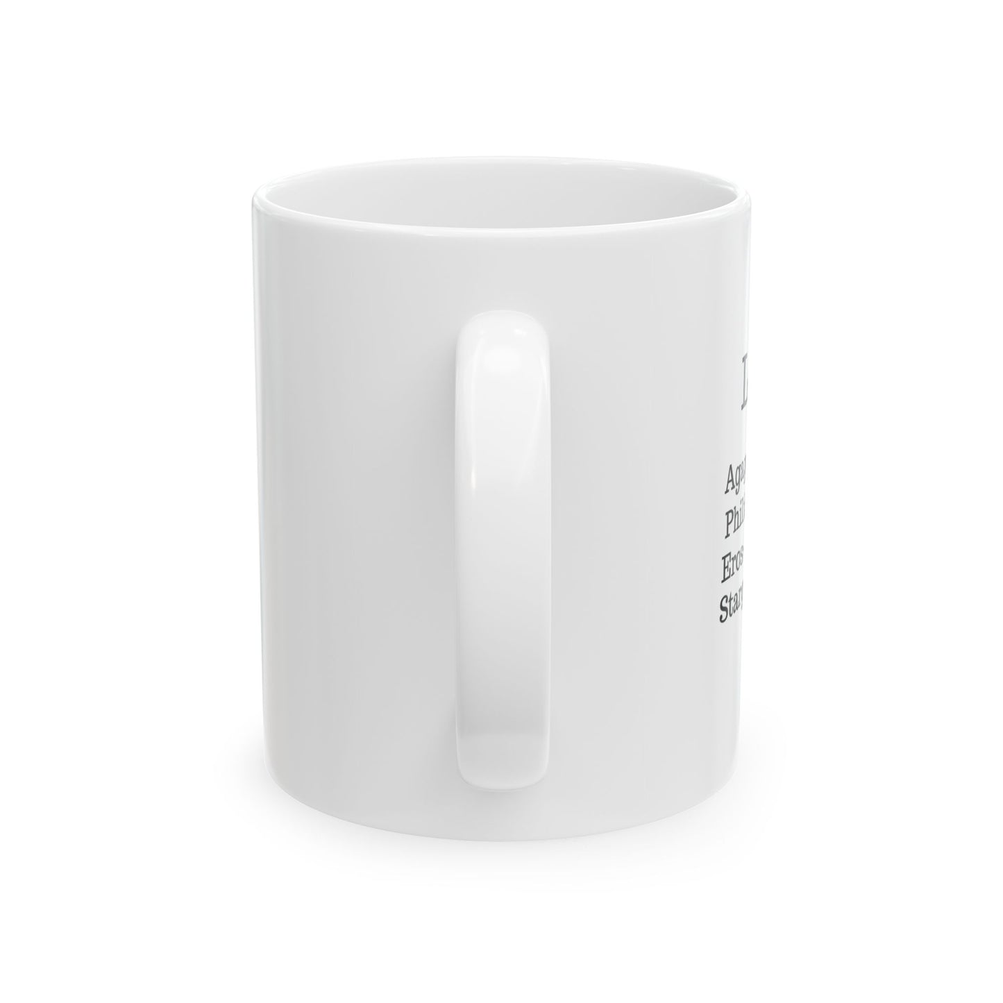 The "Ancient Wisdom" Love Definition Mug – A Sincere Start to Your Day (11oz, 15oz)(White)