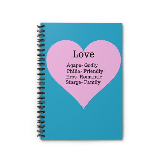 The "Language of the Heart" Notebook – Ruled Journal for Every Thought (Turquoise)