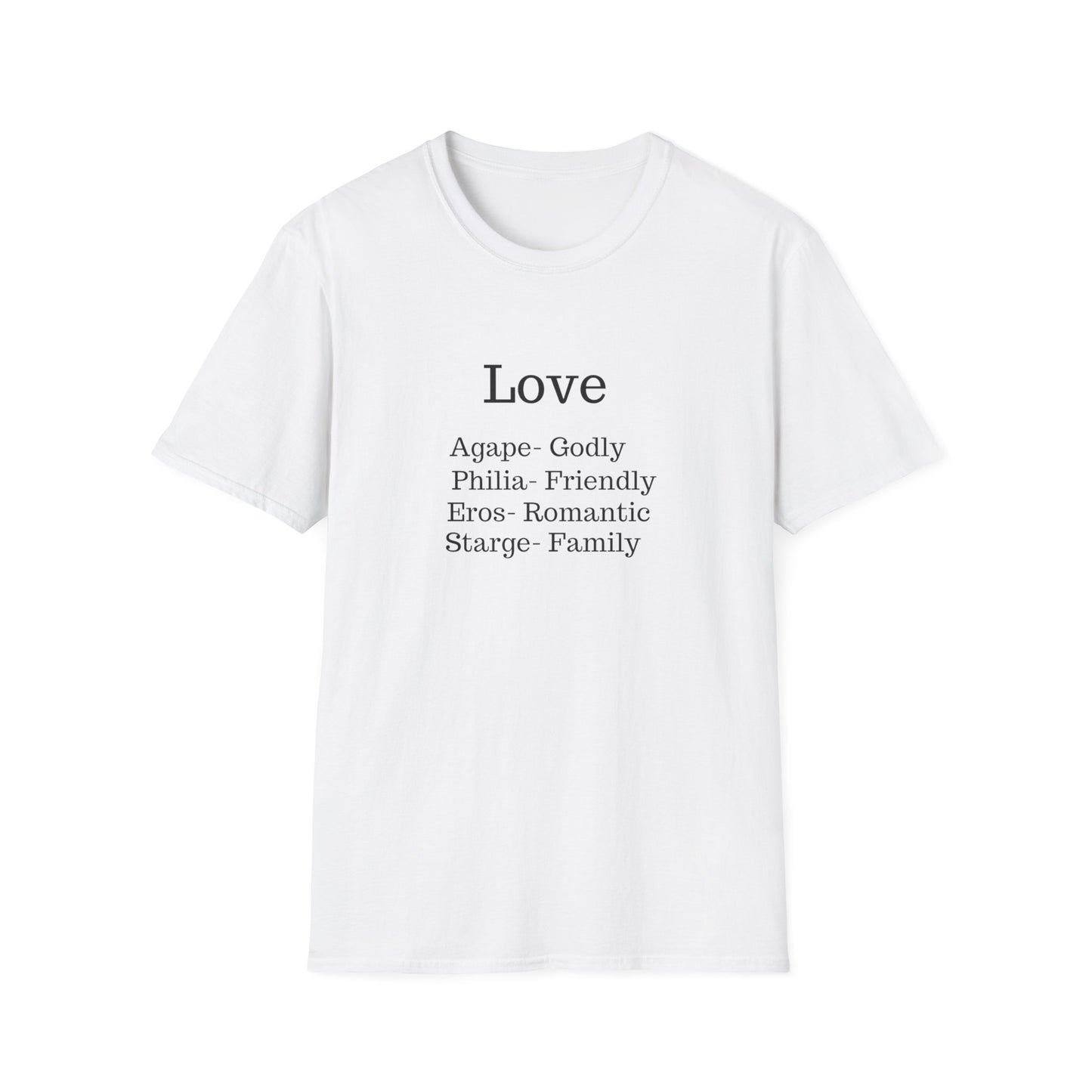 The "Four Loves" Greek Definition Tee – Wear the Language of the Soul