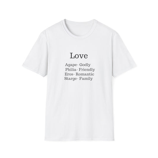 The "Four Loves" Greek Definition Tee – Wear the Language of the Soul