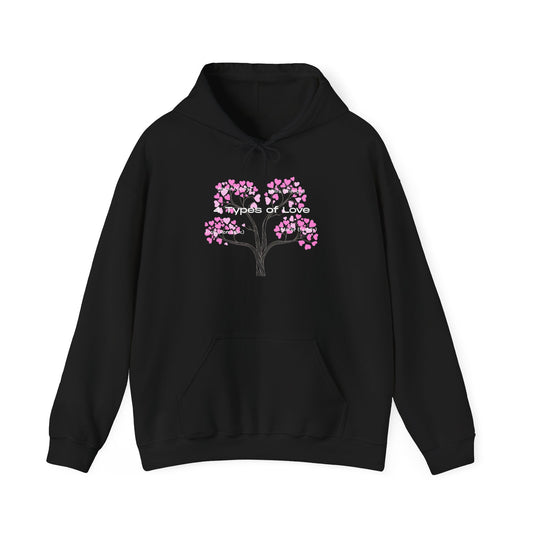 The "Language of Love" Aesthetic Hoodie – Soft Pink Heart Graphic