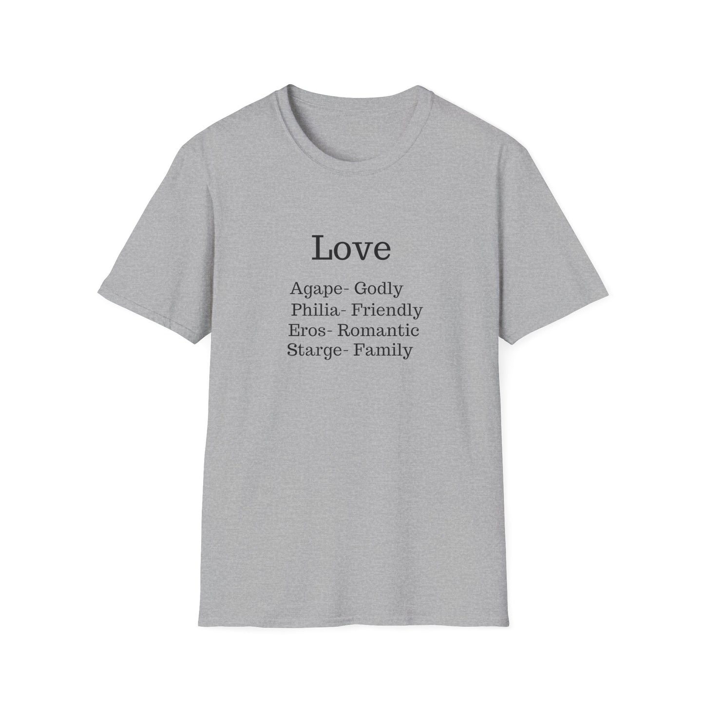 The "Four Loves" Greek Definition Tee – Wear the Language of the Soul