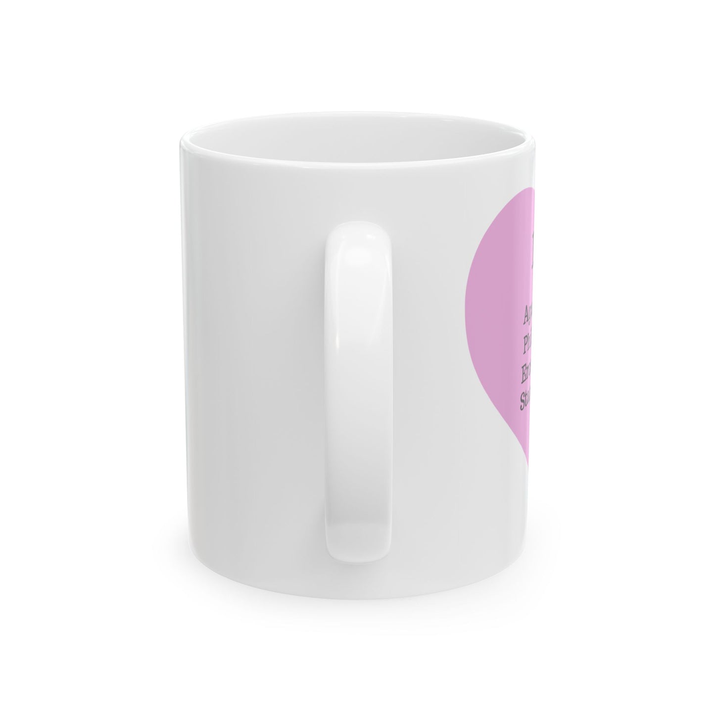 The "Language of Love" Ceramic Mug – A Sincere Start to Your Day (11oz, 15oz)(White)