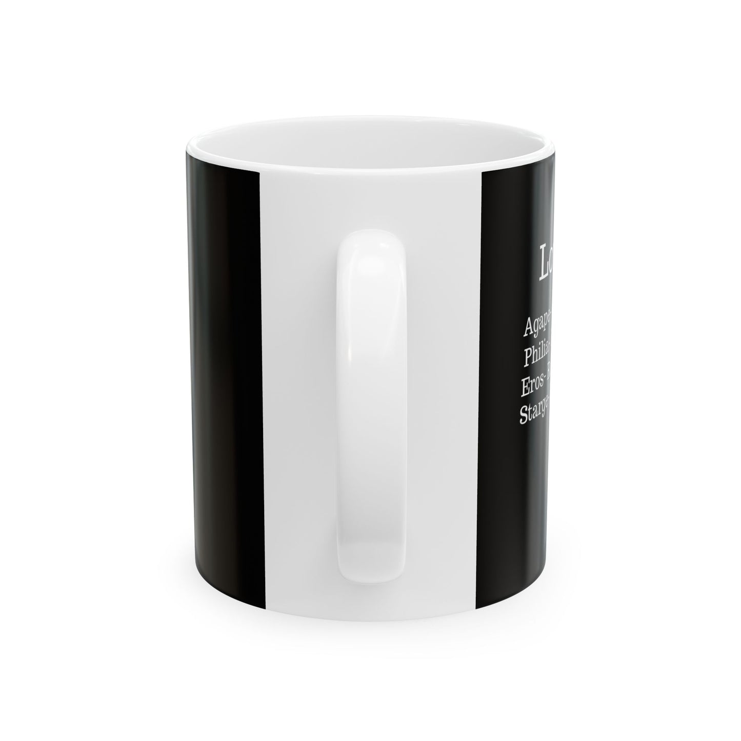 The "Ancient Wisdom" Love Definition Mug – A Sincere Start to Your Day (11oz, 15oz)(Black)