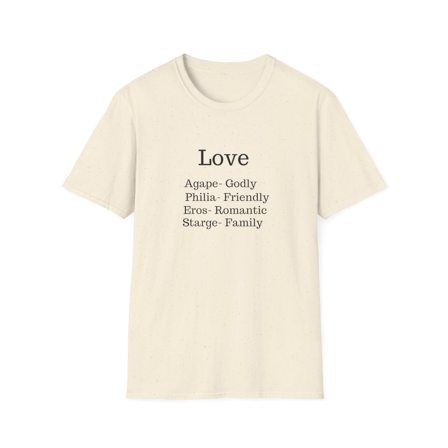 The "Four Loves" Greek Definition Tee – Wear the Language of the Soul