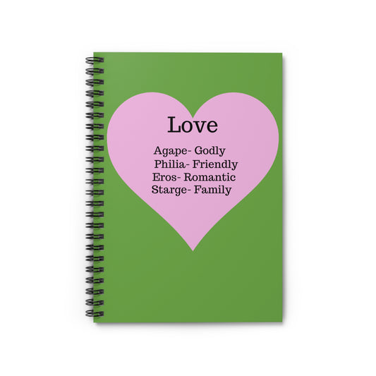 The "Language of the Heart" Notebook – Ruled Journal for Every Thought (Green)