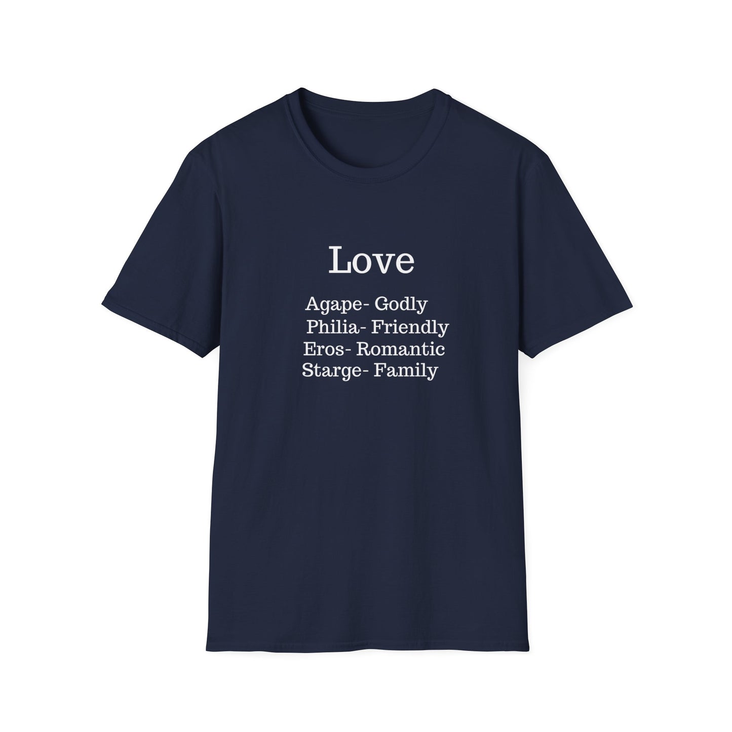 The "Four Loves" Greek Definition Tee – Wear the Language of the Soul