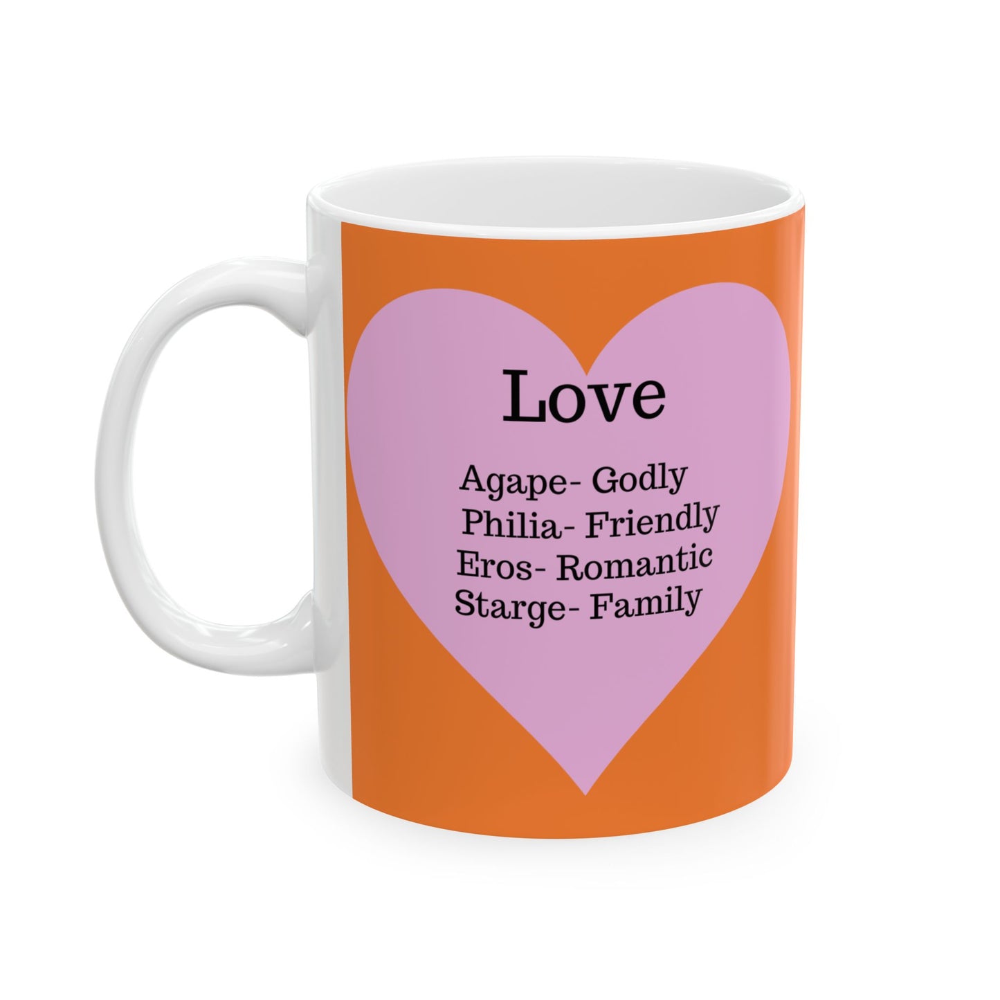The "Language of Love" Ceramic Mug – A Sincere Start to Your Day (11oz, 15oz)(Crusta)
