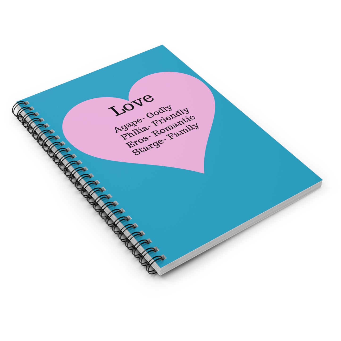 The "Language of the Heart" Notebook – Ruled Journal for Every Thought (Turquoise)