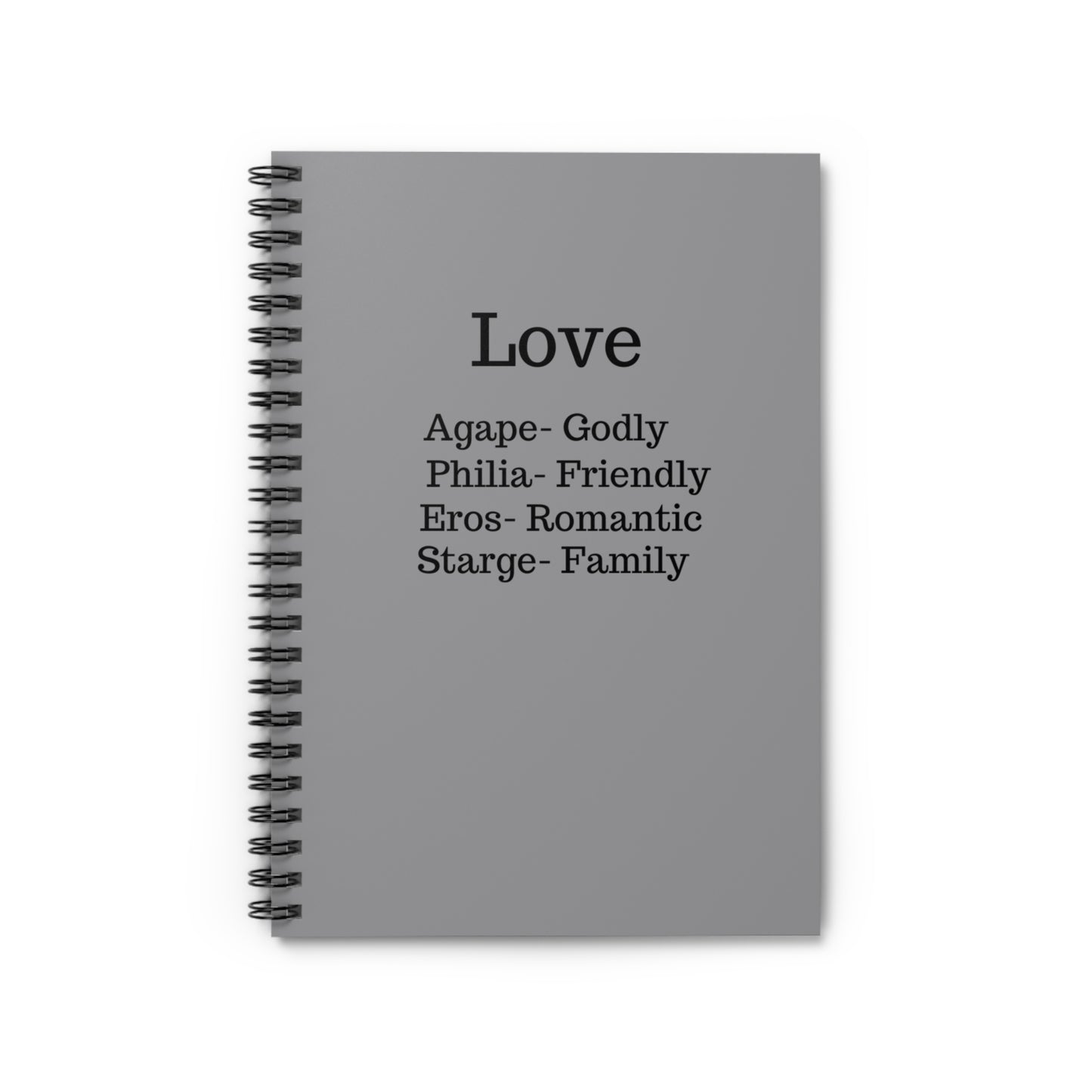 The "Language of the Heart" Notebook – Ancient Wisdom Ruled Journal (Grey)