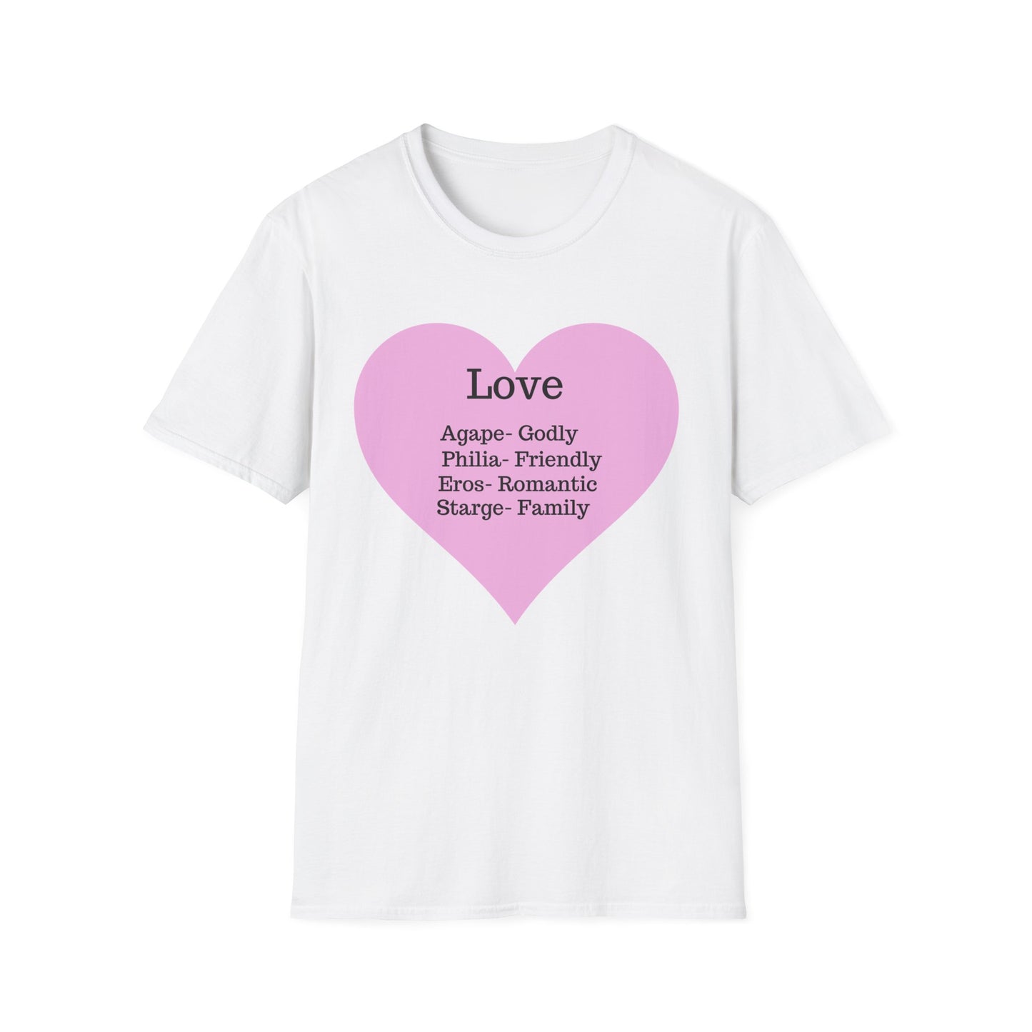 The "Four Loves" Ancient Greek Definition Tee – Wear the Language of the Heart