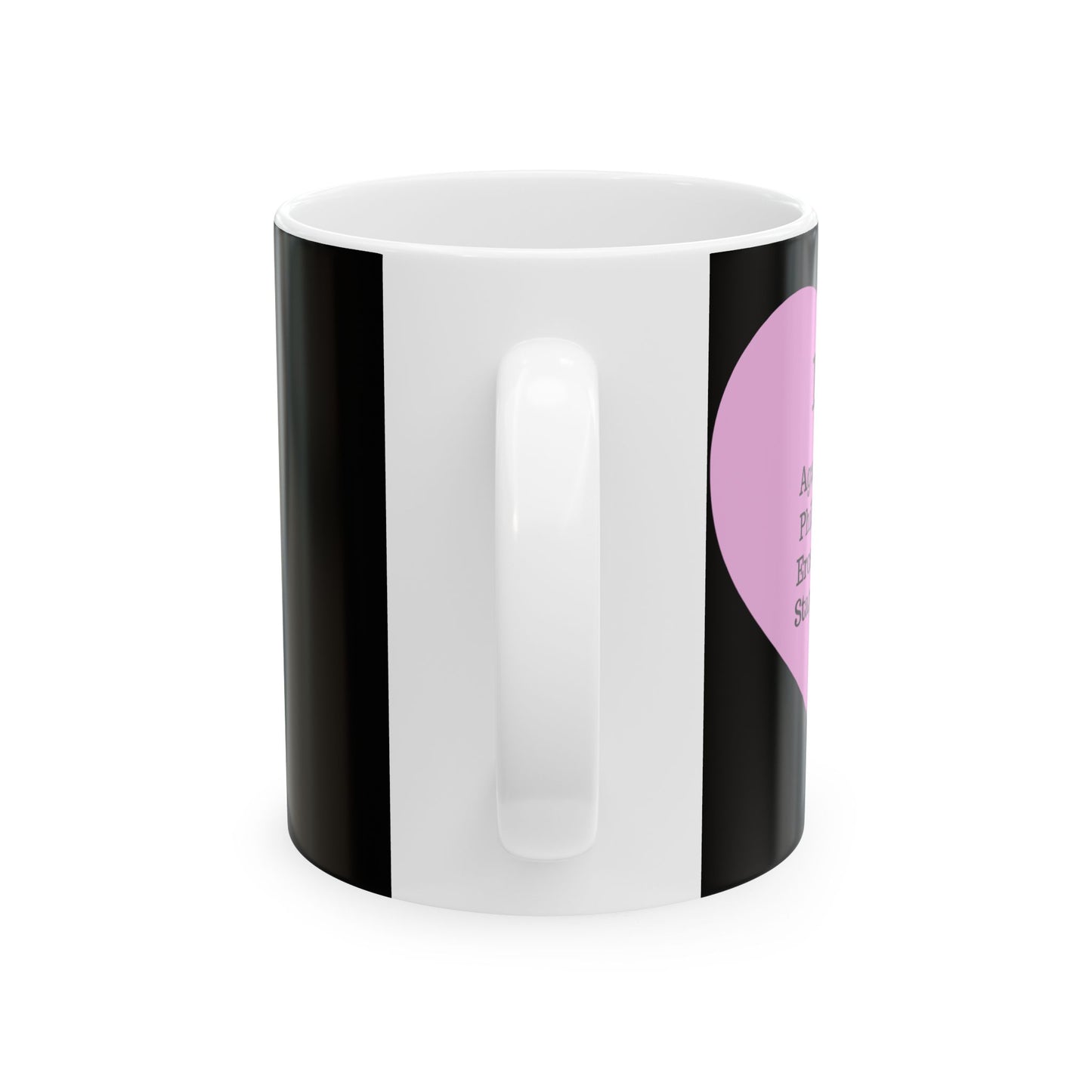 The "Language of Love" Ceramic Mug – A Sincere Start to Your Day (11oz, 15oz)(Black)