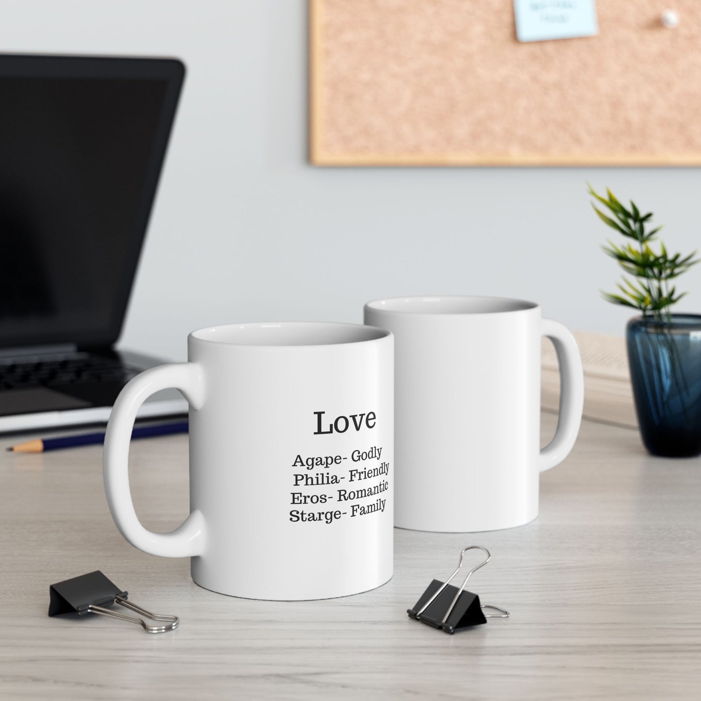 The "Ancient Wisdom" Love Definition Mug – A Sincere Start to Your Day (11oz, 15oz)(White)