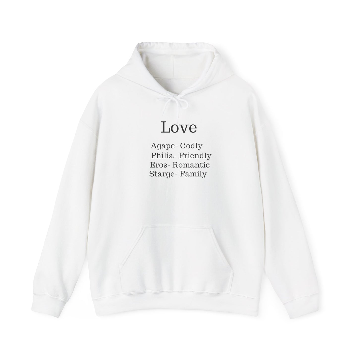 The "Language of Love" Aesthetic Hoodie – Soft Pink Heart Graphic