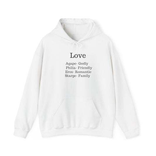 The "Language of Love" Aesthetic Hoodie – Soft Pink Heart Graphic