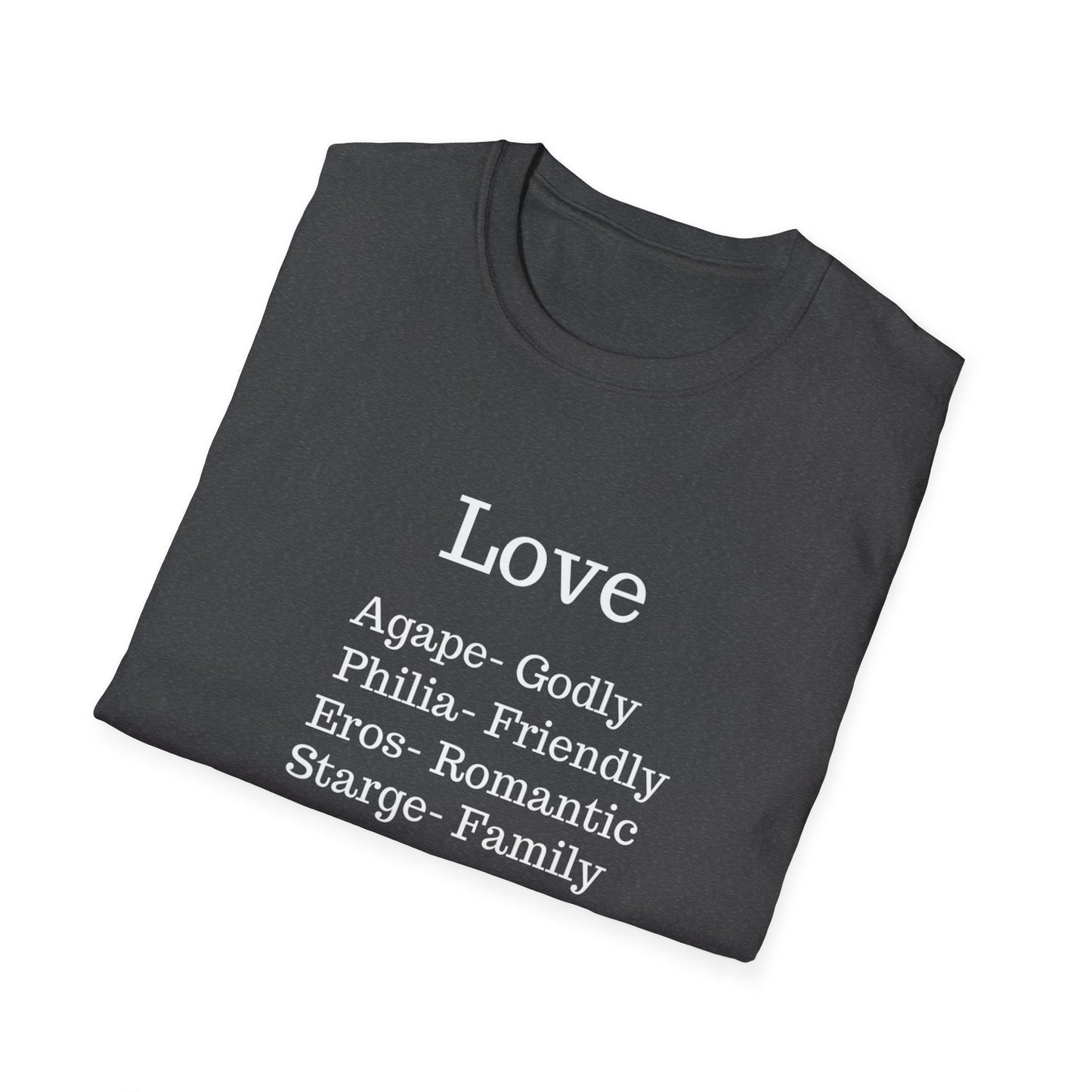 The "Four Loves" Greek Definition Tee – Wear the Language of the Soul