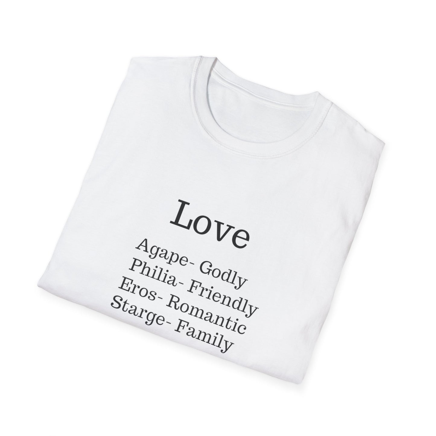 The "Four Loves" Greek Definition Tee – Wear the Language of the Soul