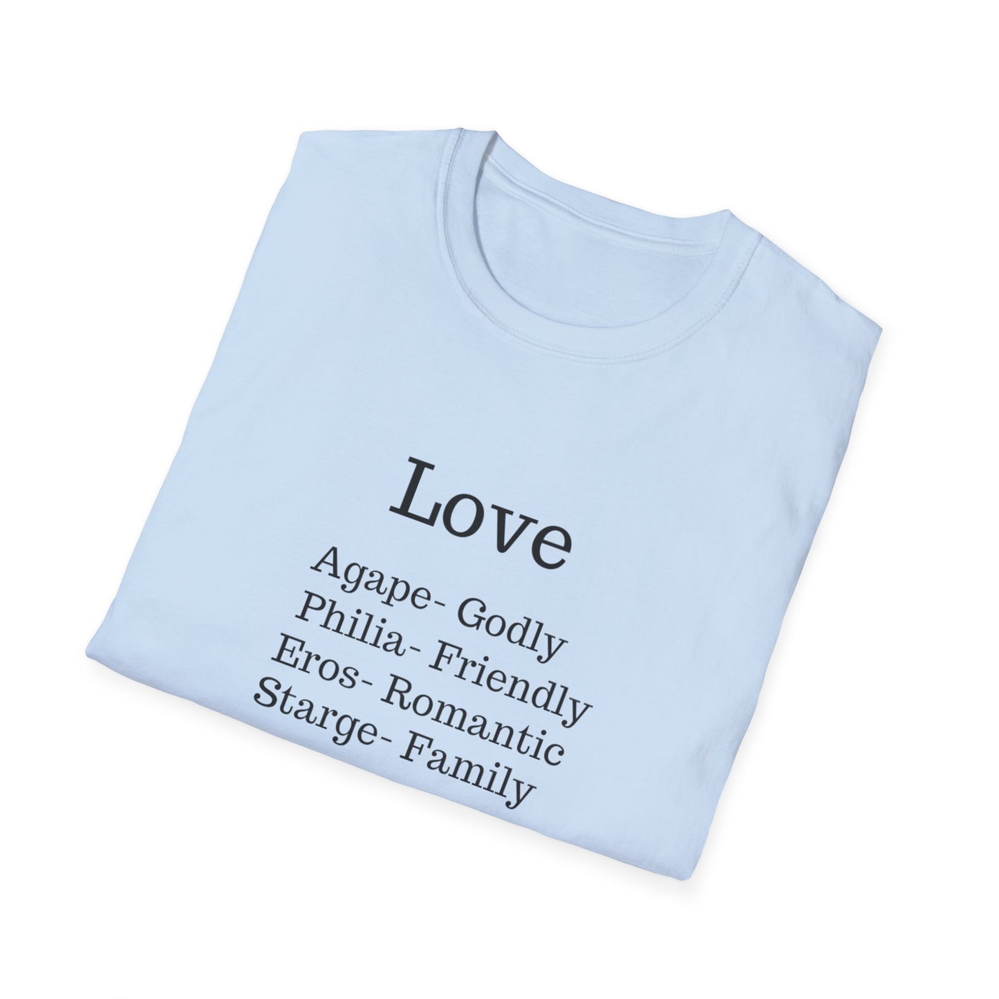 The "Four Loves" Greek Definition Tee – Wear the Language of the Soul