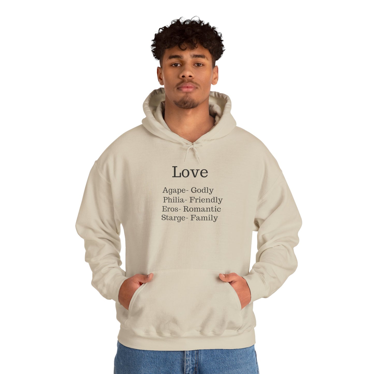 The "Language of Love" Aesthetic Hoodie – Soft Pink Heart Graphic