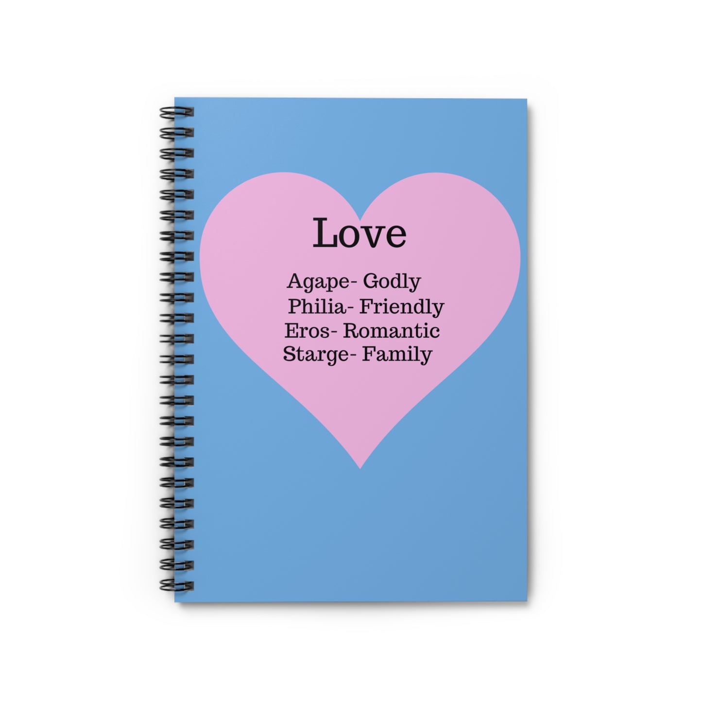 The "Language of the Heart" Notebook – Ruled Journal for Every Thought (Light blue)