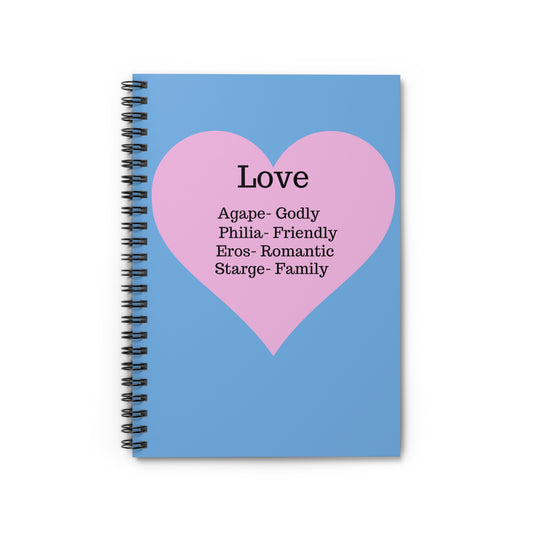 The "Language of the Heart" Notebook – Ruled Journal for Every Thought (Light blue)
